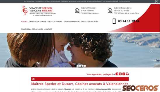 avocats-speder-dusart.fr desktop előnézeti kép