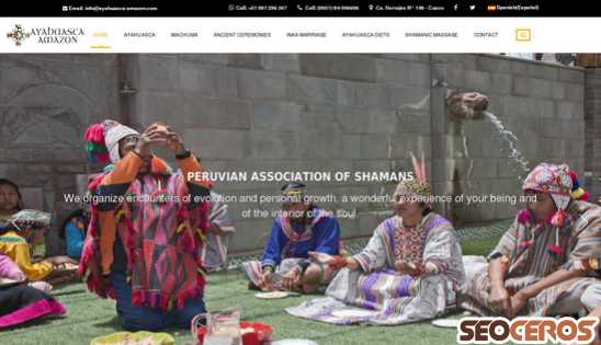 ayahuasca-amazon.com desktop náhled obrázku