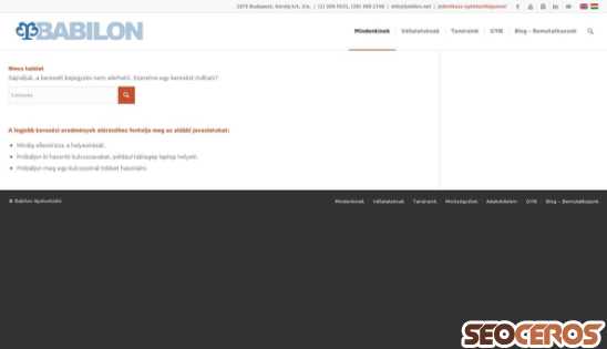 babilon-nyelvstudio.hu desktop anteprima