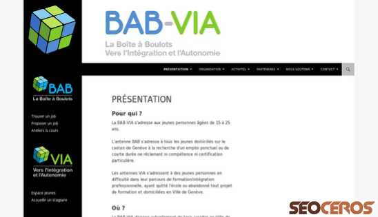 babvia.ch desktop förhandsvisning
