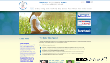 babybeat.co.uk desktop previzualizare