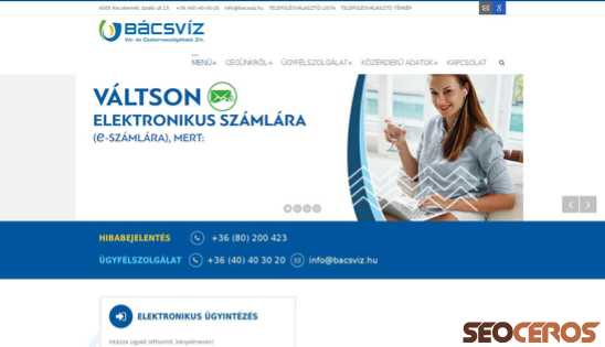 bacsviz.hu desktop előnézeti kép