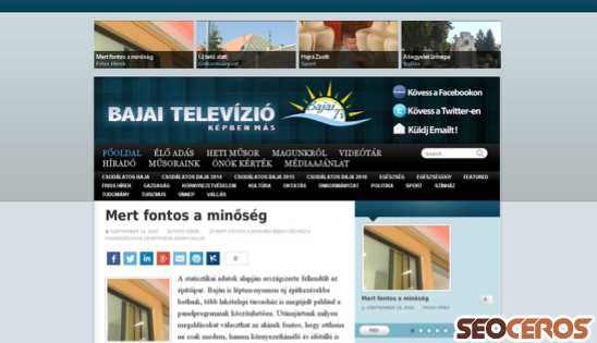 bajaitelevizio.hu desktop előnézeti kép