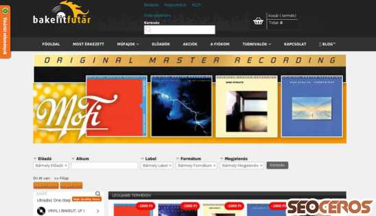 bakelitfutar.hu desktop náhľad obrázku