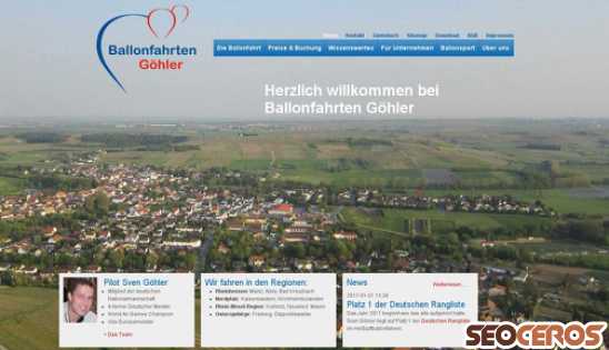ballonfahrten-goehler.de desktop náhľad obrázku