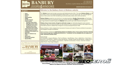 banbury-doors.co.uk desktop preview