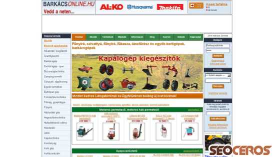 barkacsonline.hu desktop náhľad obrázku