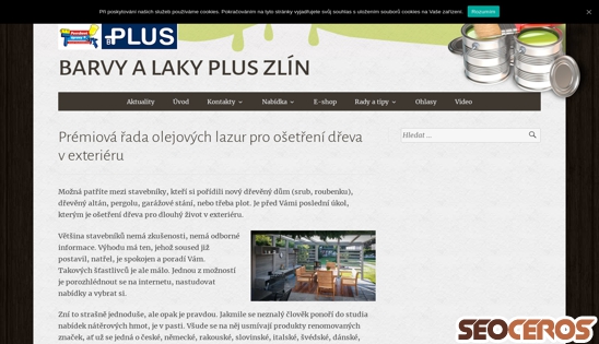 barvyplus.cz/osetreni-dreva-v-exterieru desktop náhled obrázku