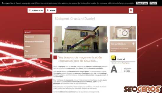 batiment-cruciani-gourdon.fr desktop förhandsvisning