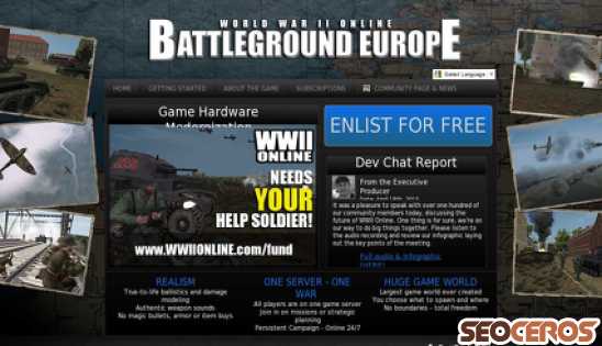 battlegroundeurope.com desktop előnézeti kép