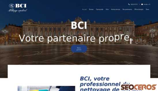 bcinettoyage.fr desktop náhled obrázku