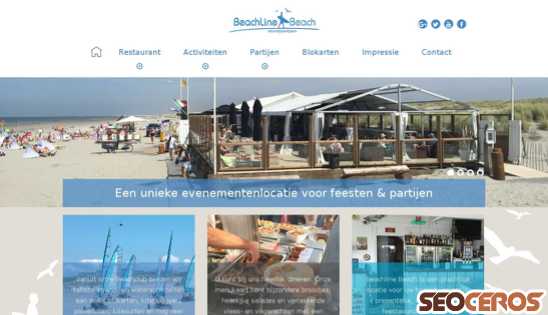 beachlinebeach.nl desktop náhľad obrázku