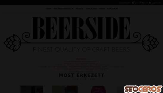 beerside.hu desktop náhľad obrázku