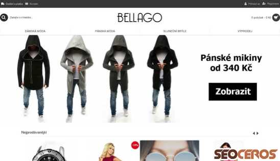 bellago.cz desktop förhandsvisning
