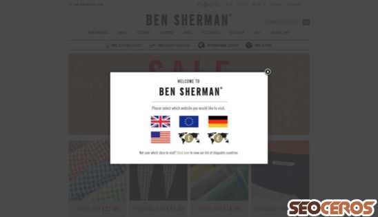 bensherman.com desktop förhandsvisning