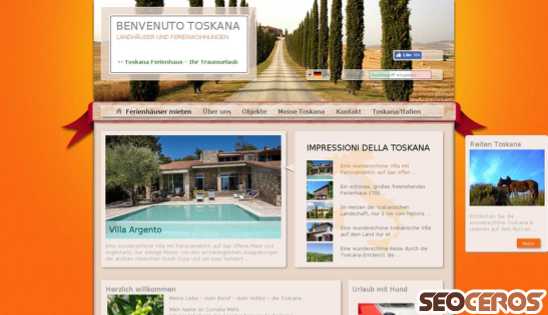 benvenuto-toskana.de desktop náhľad obrázku