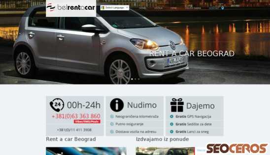 beograd-renta-car.com desktop previzualizare