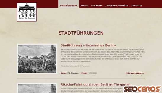 berlinerflair.de/stadtfuehrungen desktop előnézeti kép