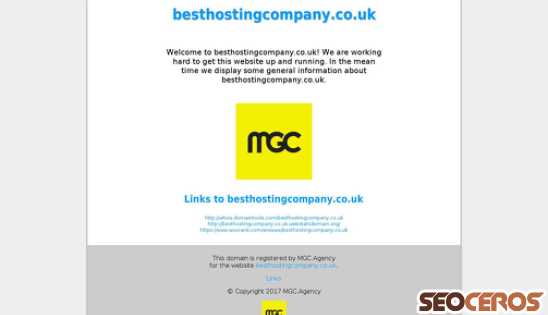besthostingcompany.co.uk desktop Vorschau