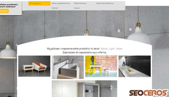 betonlighthome.pl desktop Vista previa