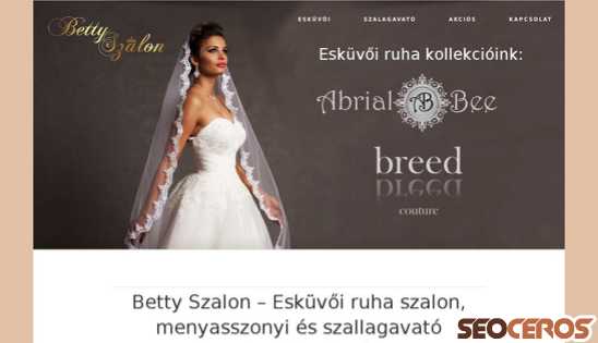 bettyszalon.hu desktop náhled obrázku