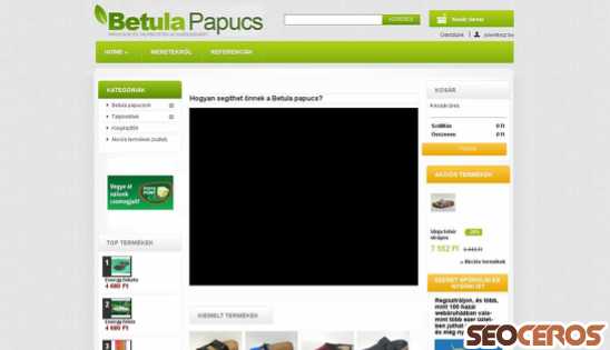 betulapapucs.hu desktop náhled obrázku