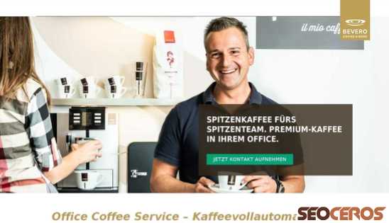 bevero.de/office-coffee-service desktop előnézeti kép