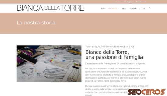 biancadellatorre.it/la-nostra-storia desktop előnézeti kép