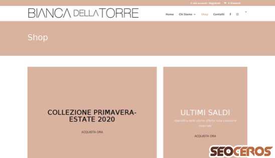 biancadellatorre.it/shop desktop előnézeti kép