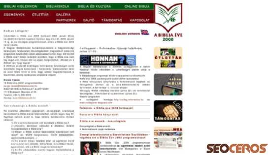 bibliaeve.hu desktop előnézeti kép