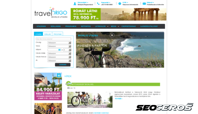 biciklisutazas.hu desktop náhľad obrázku