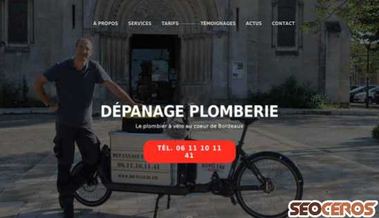 bicycleau.fr desktop förhandsvisning