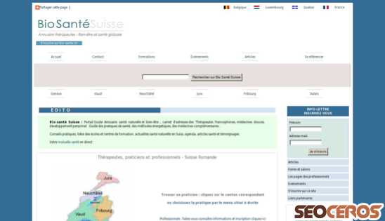bio-sante.ch desktop náhled obrázku