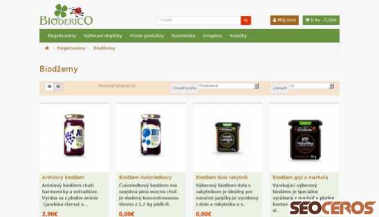bioderico2.kukis.sk/biopotraviny/biodzemy desktop előnézeti kép