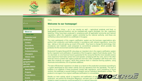 biokontroll.hu desktop náhľad obrázku