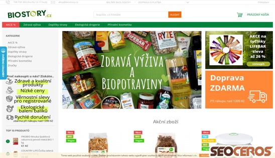 biostory.cz desktop Vorschau