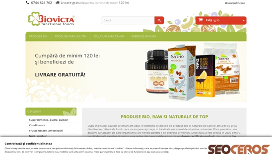 biovicta.ro desktop előnézeti kép