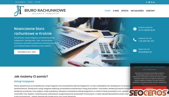 biurorachunkowekrosno.pl desktop förhandsvisning