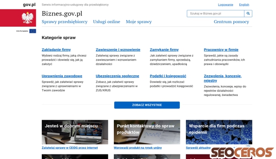 biznes.gov.pl desktop Vista previa