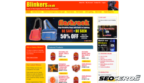 blinkers.co.uk desktop prikaz slike