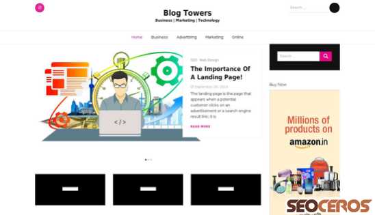 blogtowers.com desktop previzualizare