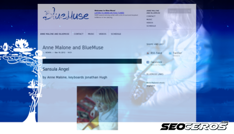 bluemuse.co.uk desktop Vista previa