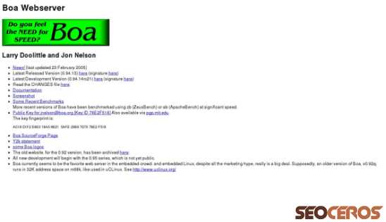 boa.org desktop náhled obrázku