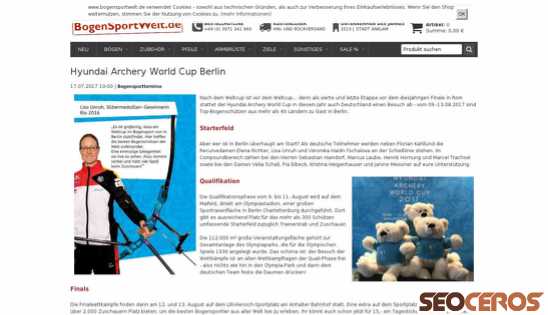 bogensportwelt.de/Hyundai-Archery-World-Cup-Berlin desktop obraz podglądowy