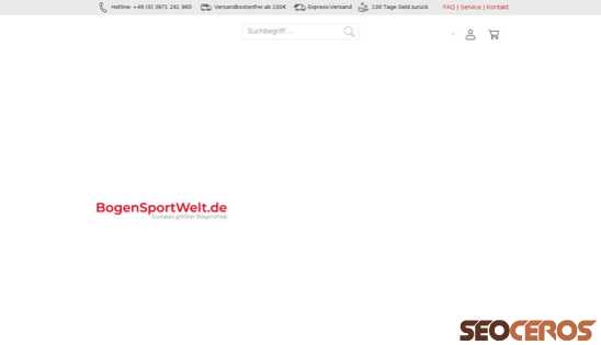 bogensportwelt.de/Markenwelt desktop förhandsvisning