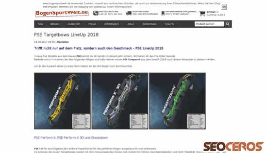 bogensportwelt.de/PSE-Targetbows-LineUp-2018 desktop Vorschau