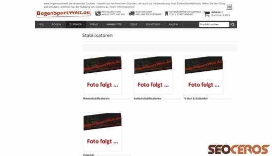 bogensportwelt.de/Stabilisatoren desktop preview
