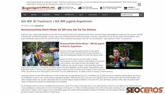 bogensportwelt.de/WA-WM-3D-Frankreich-WA-WM-Jugend-Argentinien desktop förhandsvisning