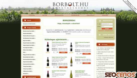 borbolt.hu desktop előnézeti kép