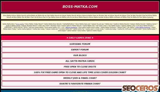 boss-matka.com desktop Vista previa
